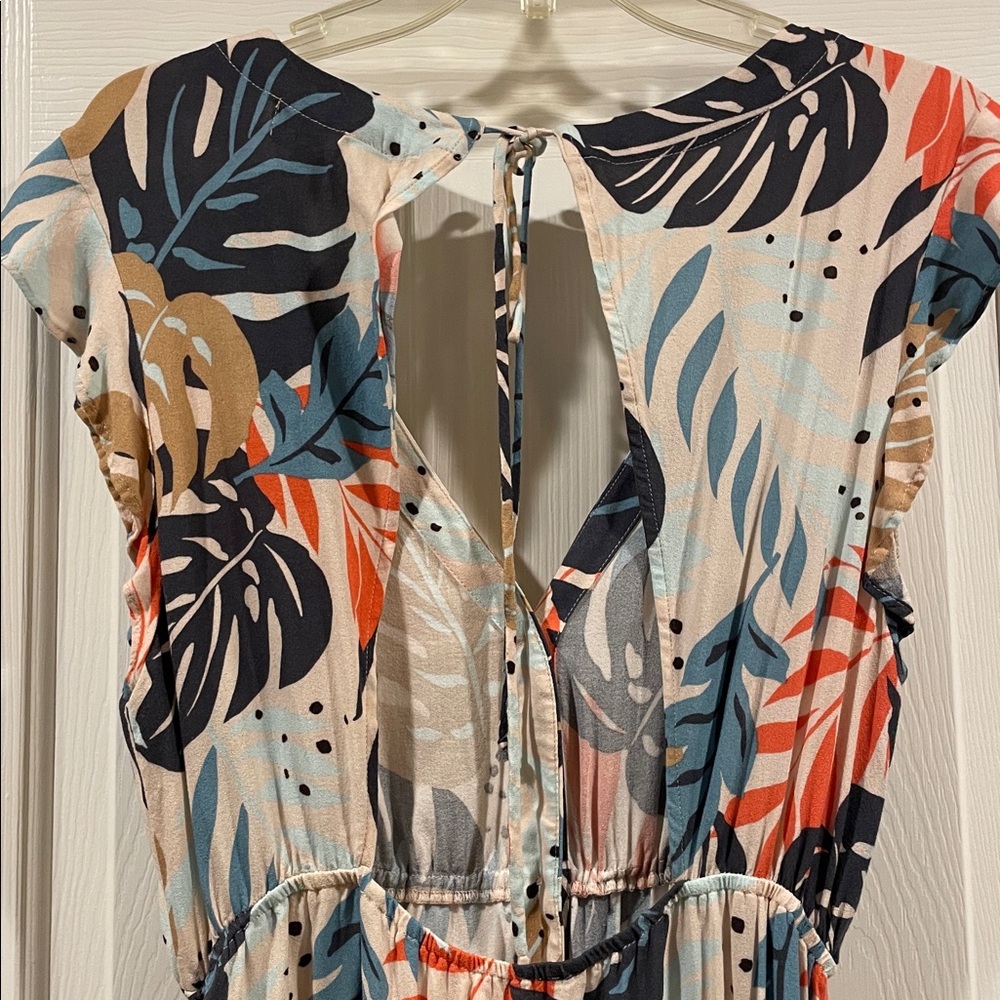 Saltwater Luxe tropical hi low Women's Dress size L designed in Los Angeles - Picture 6 of 6